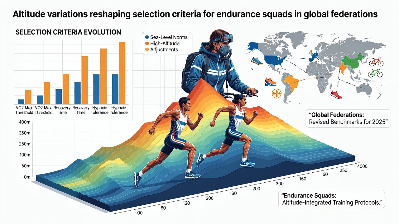 Coaches reviewing athlete biometric data from altitude training sessions on tablets