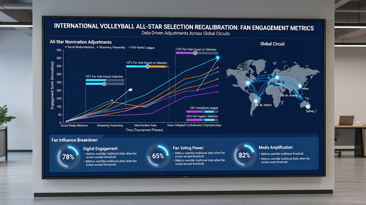 Coaches reviewing digital dashboards displaying fan engagement statistics alongside player performance data