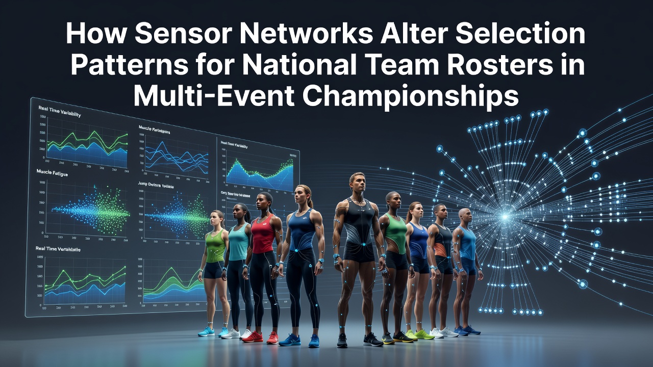 Athletes equipped with sensor devices during training sessions for national team evaluations