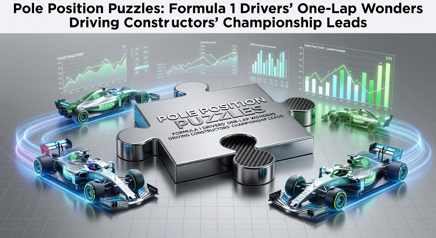 Formula 1 car speeding through a tight qualifying lap, capturing the intensity of pole position battles