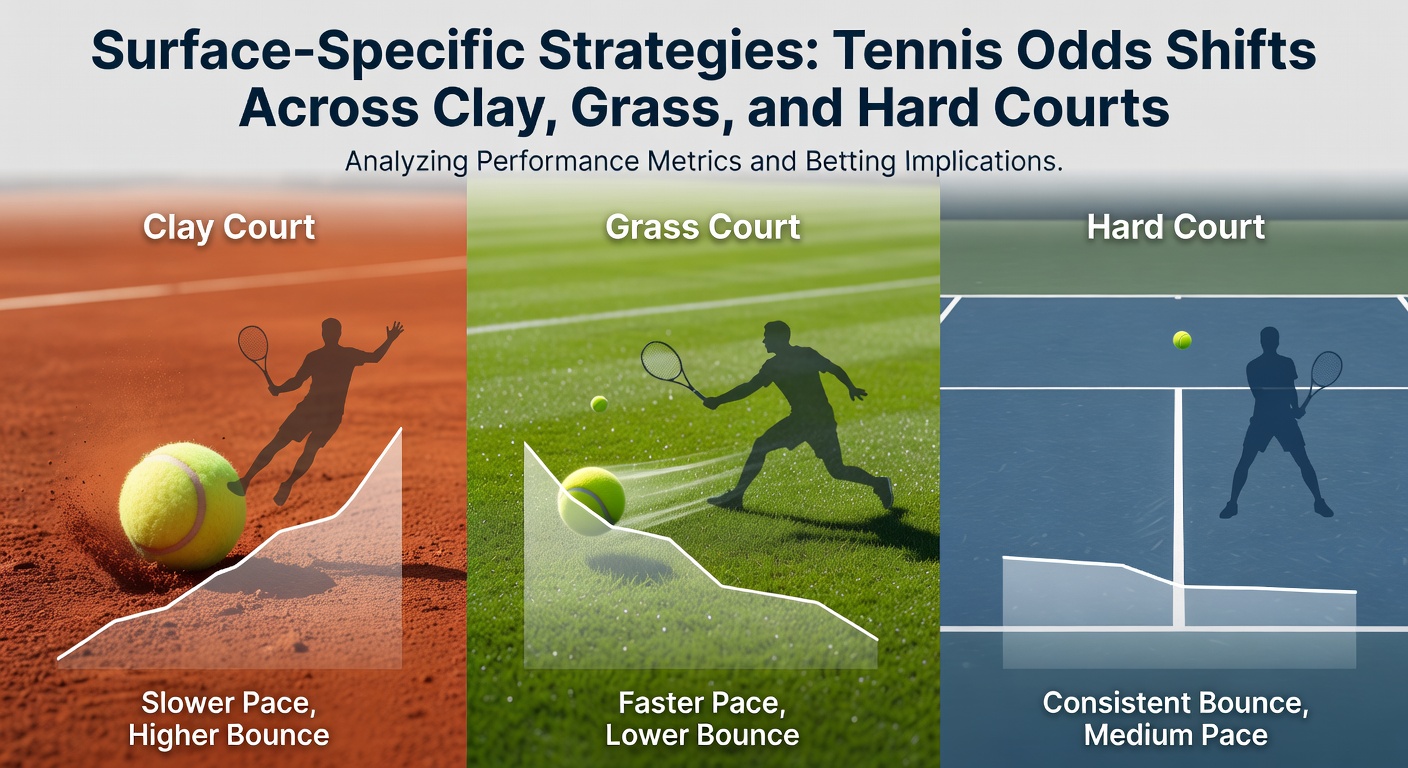 Professional tennis match on a red clay court with players engaged in a baseline rally under sunny skies