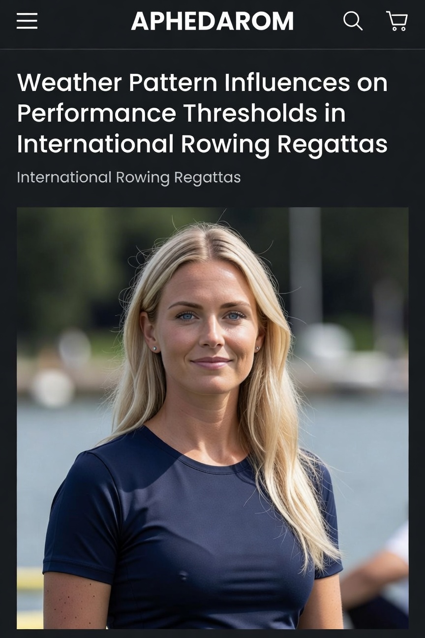 Rowing crews navigating variable wind conditions on an open water course during an international regatta